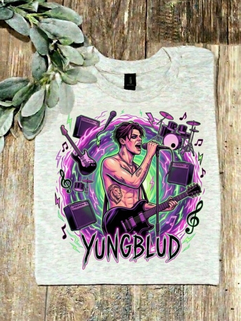 Yung Blud Shirt Music Short Sleeve Popular Band Tee Rock